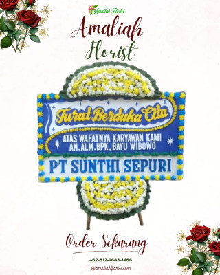 Papan Bunga Duka di Kuta Makmur